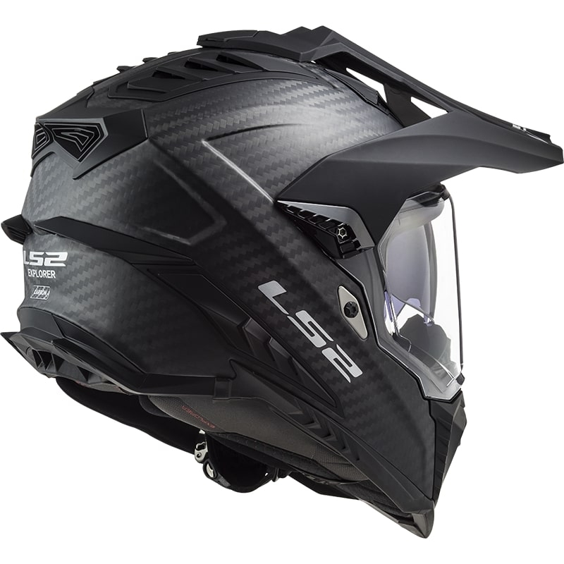 Enduro-Helm LS2 MX701 Explorer C Solid Carbon mattschwarz - II. Qualität