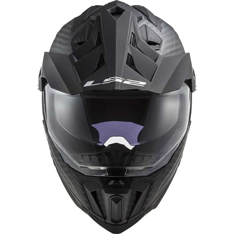 Enduro-Helm LS2 MX701 Explorer C Solid Carbon mattschwarz - II. Qualität