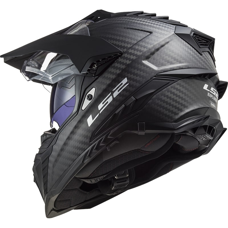 Enduro-Helm LS2 MX701 Explorer C Solid Carbon mattschwarz - II. Qualität