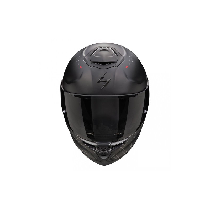 Integrierter Motorradhelm Scorpion EXO-GT SP AIR TECHLANE schwarz-grau-rot Ausverkauf