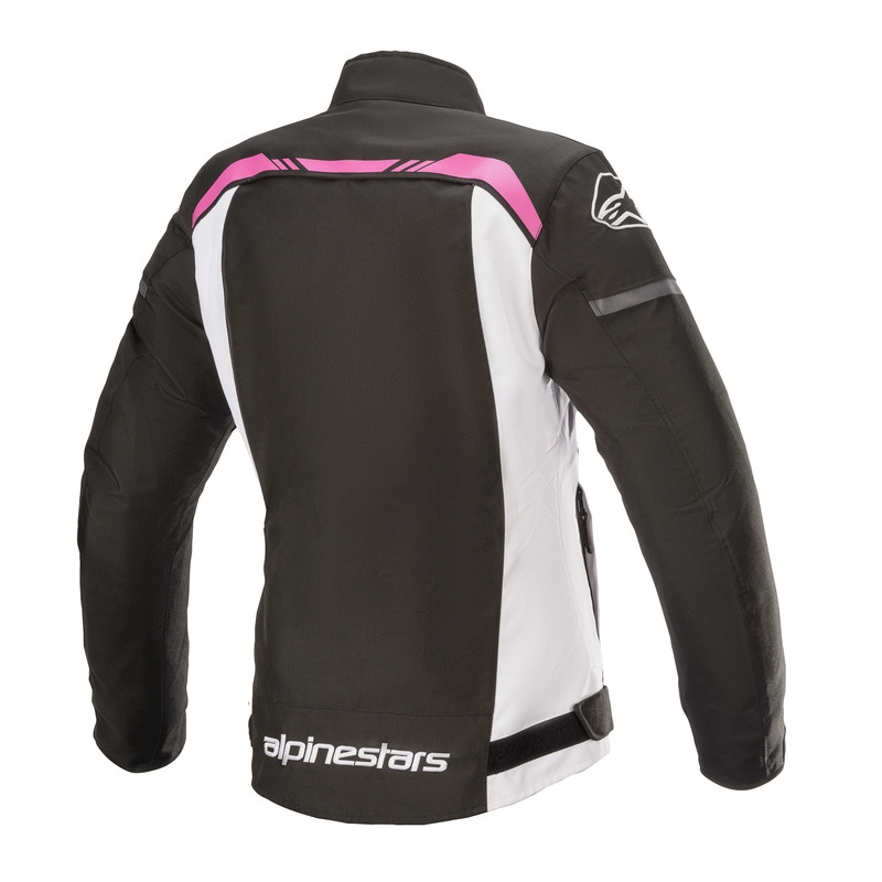 Damen-Motorradjacke Alpinestars Stella T-SPS Wasserdicht schwarz-weiß-rosa