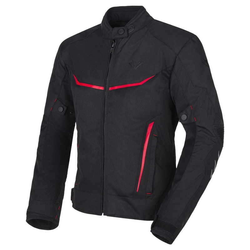 Damen-Motorradjacke RSA Runway schwarz-rot - II. Qualität