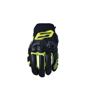 Motorradhandschuhe Five SF3 schwarz-fluogelb