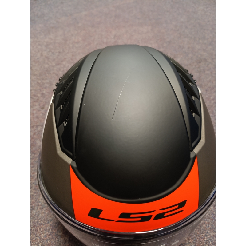 Offener Motorradhelm LS2 OF600 Copter II Urbane 06 weiß-rot - II. Qualität