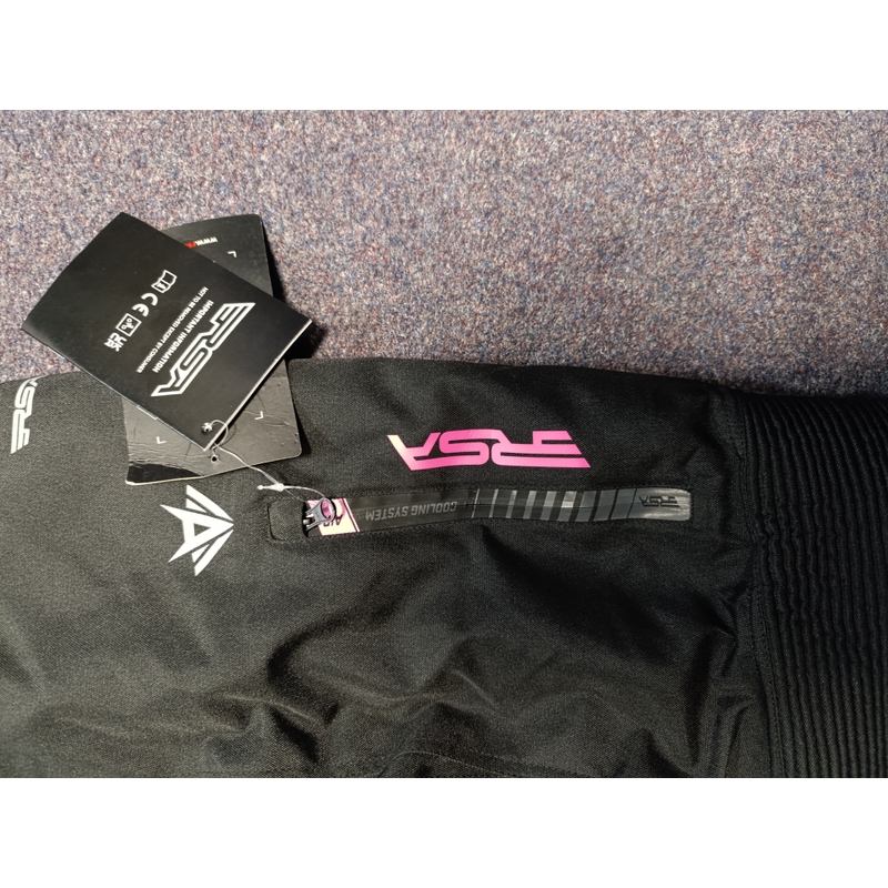 Damen-Motorradhose RSA Greby 2 schwarz-rosa - II. Qualität