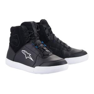 Alpinestars Chrome Drystar Motorradstiefel schwarz-weiß-blau