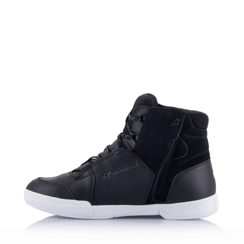 Alpinestars Chrome Drystar Motorradstiefel schwarz-weiß-blau