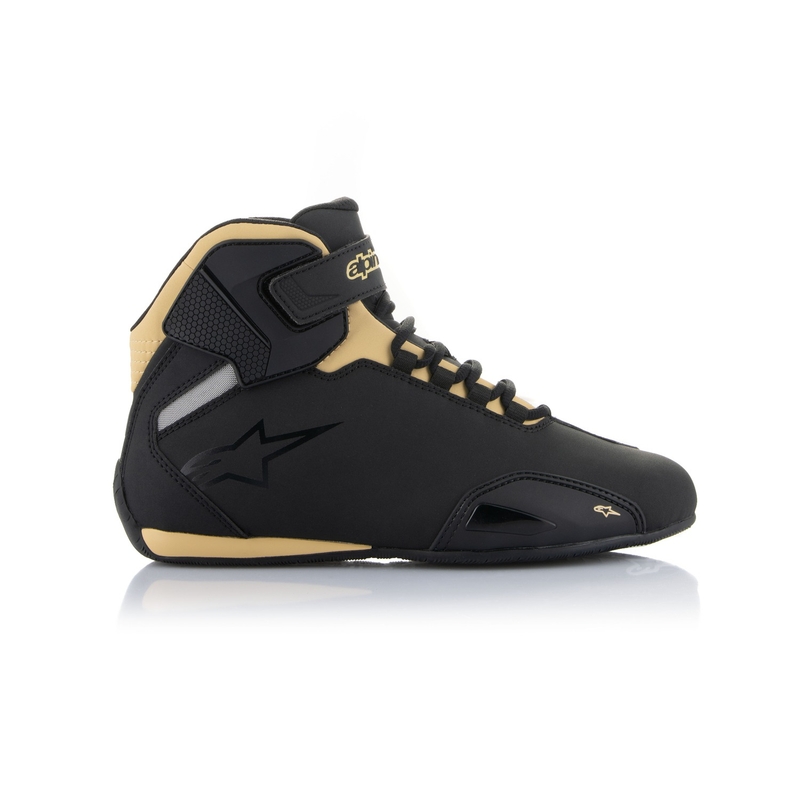 Alpinestars Stella Sektor Damen-Motorradstiefel Schwarz-Champagner