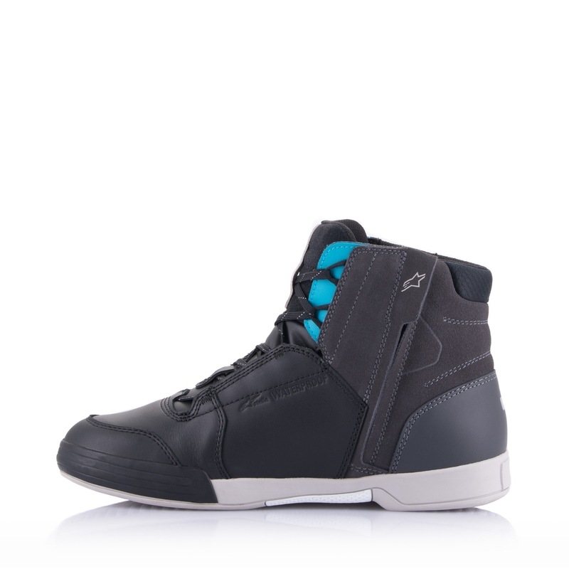 Alpinestars Stella Chrome Drystar Damen-Motorradstiefel Schwarz-Grau-Blau