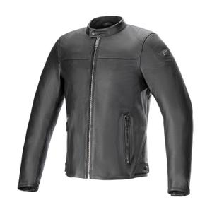 Alpinestars Blacktrack Leder-Motorradjacke schwarz-schwarz