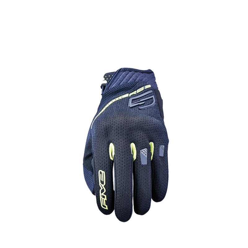 Motorradhandschuhe FIVE RS3 EVO Airflow schwarz-fluo gelb