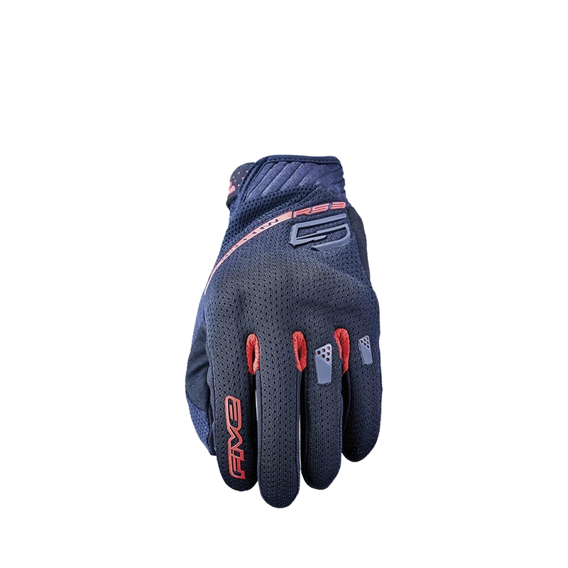 Motorradhandschuhe FIVE RS3 EVO Airflow schwarz-rot Ausverkauf