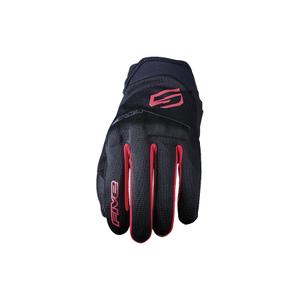 Motorradhandschuhe FIVE Globe EVO schwarz-rot