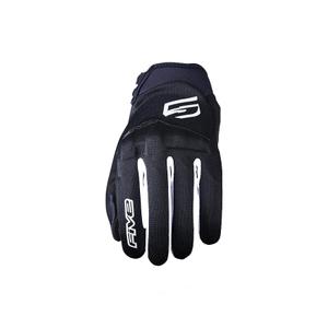 Motorradhandschuhe FIVE Globe EVO schwarz-weiß