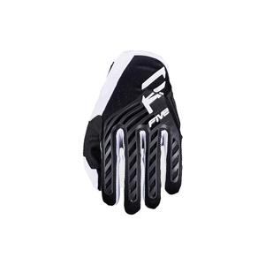 Motocross-Handschuhe FIVE MXF3 EVO schwarz-weiß