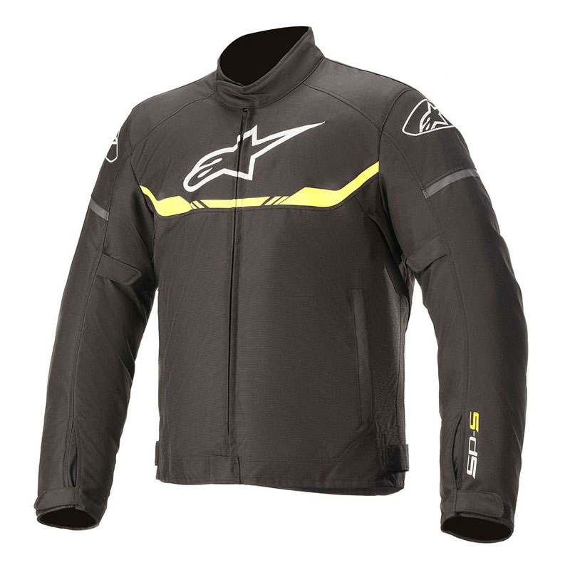 Alpinestars T-SPS Wasserdichte Motorradjacke schwarz-fluo gelb