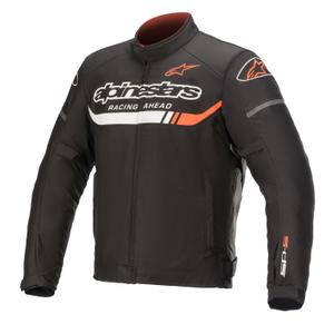 Alpinestars T-SP S Ignition Wasserdichte Motorradjacke Schwarz-Weiß-Fluorot