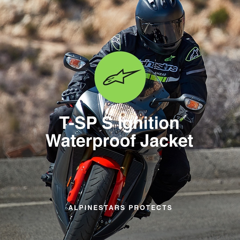 Alpinestars T-SP S Ignition Wasserdichte Motorradjacke schwarz-fluo gelb