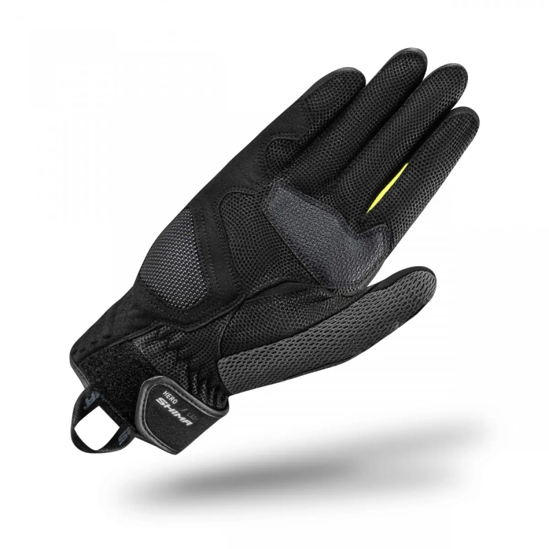 Damen-Motorradhandschuhe Shima Hero schwarz-fluogelb