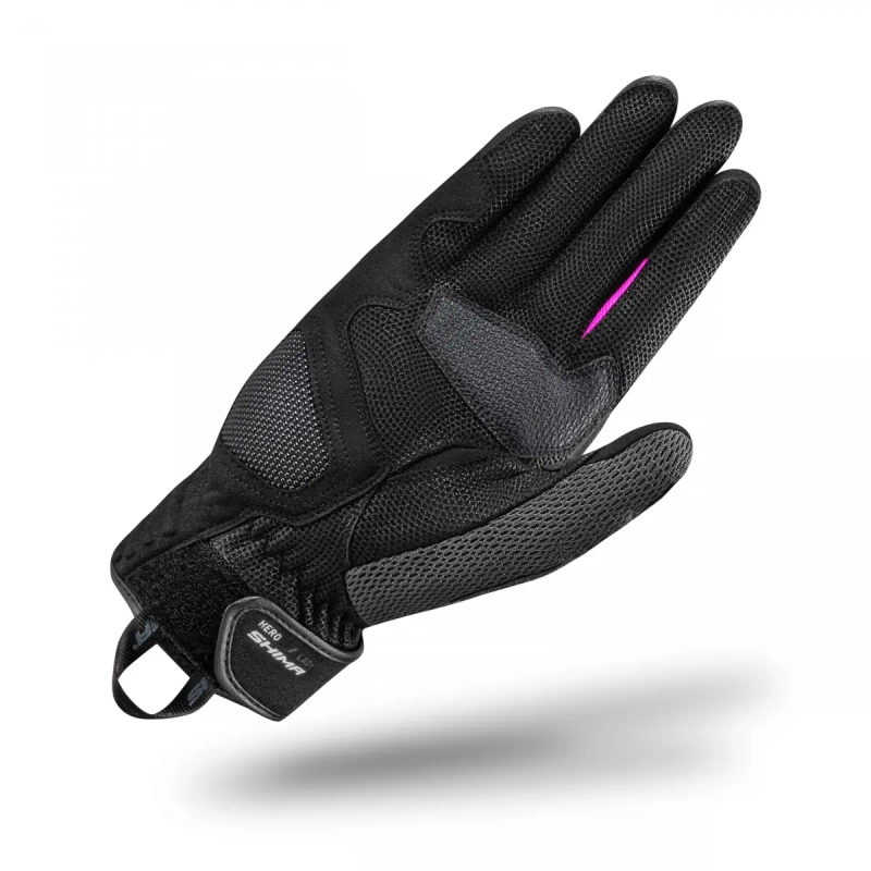 Damen-Motorradhandschuhe Shima Hero schwarz-rosa