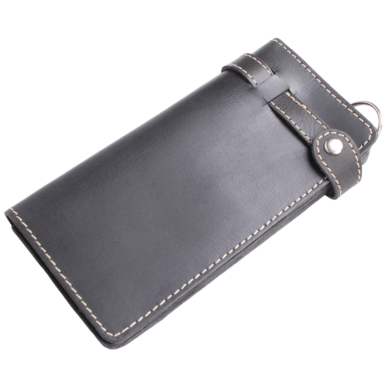 Leder Brieftasche schwarz Ausverkauf