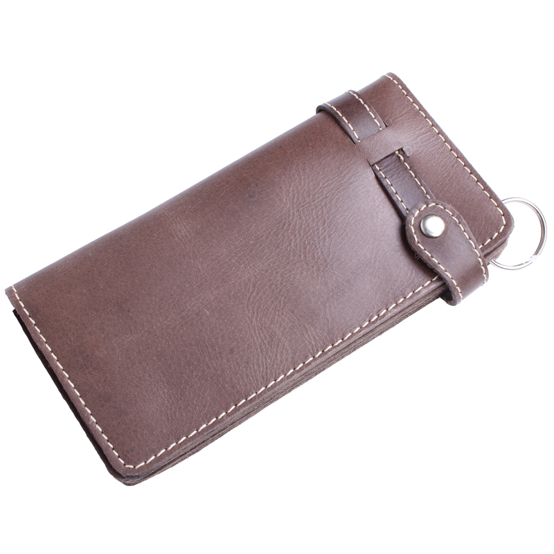 Leder Brieftasche braun Ausverkauf