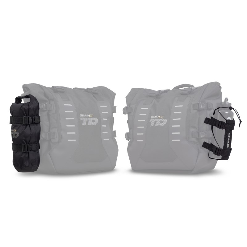 Complete set of SHAD TERRA TR40 adventure saddlebags and SHAD TERRA aluminium 55L topcase, including mounting kit SHAD Benelli TRK 502 X