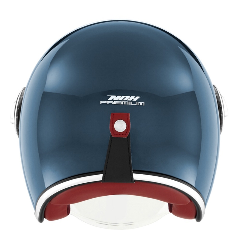 NOX PREMIUM Heritage Offener Motorradhelm Kerosinblau