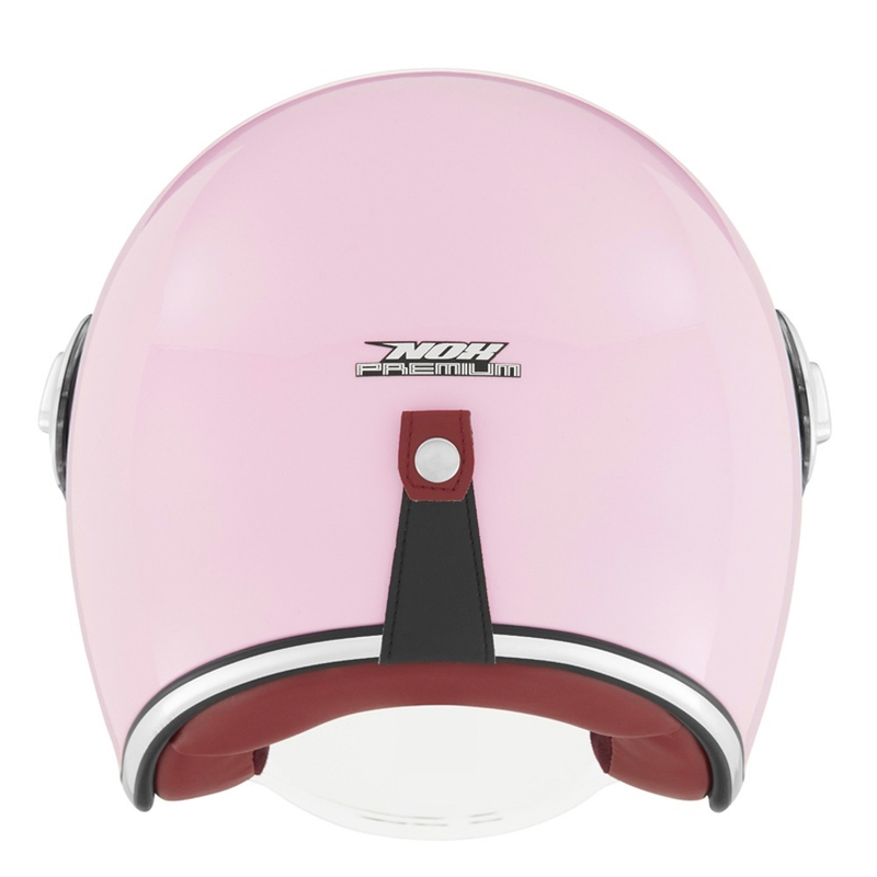 Offener Motorradhelm NOX PREMIUM Heritage pastellrosa