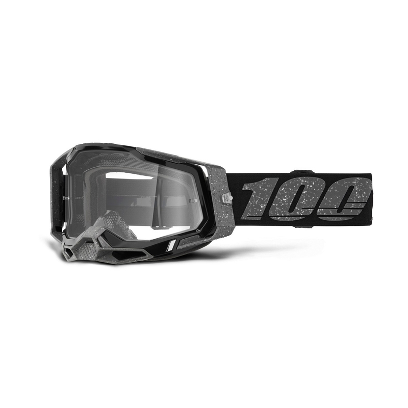 Motocross-Brille 100 % RACECRAFT 2 Kos aus klarem Plexiglas
