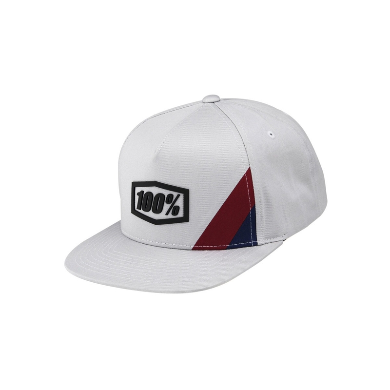 100 % Cornerstone Snapback-Kappe, weiß