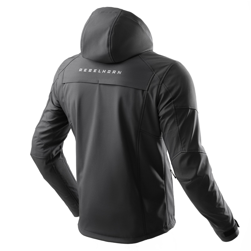Rebelhorn Slash Motorrad-Softshelljacke Schwarz