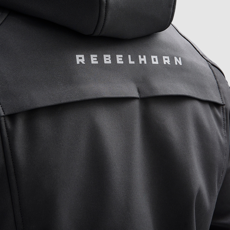 Rebelhorn Slash Motorrad-Softshelljacke Schwarz