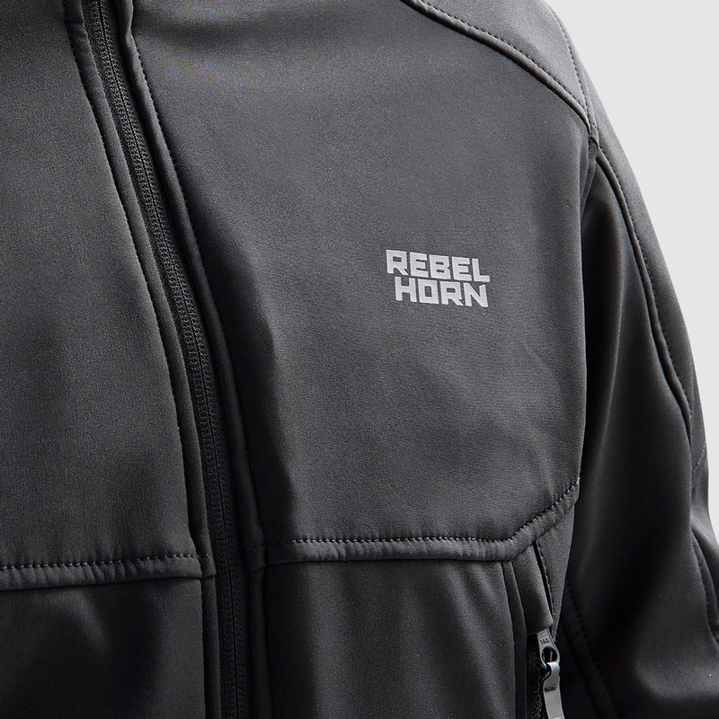 Rebelhorn Slash Motorrad-Softshelljacke Schwarz