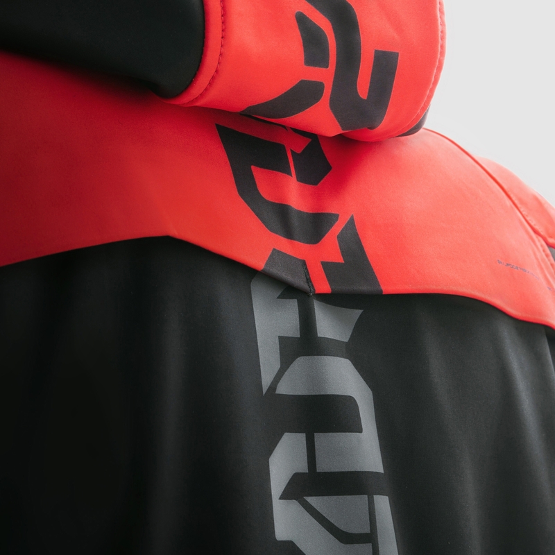 Rebelhorn Slash schwarz-rote Softshell-Motorradjacke