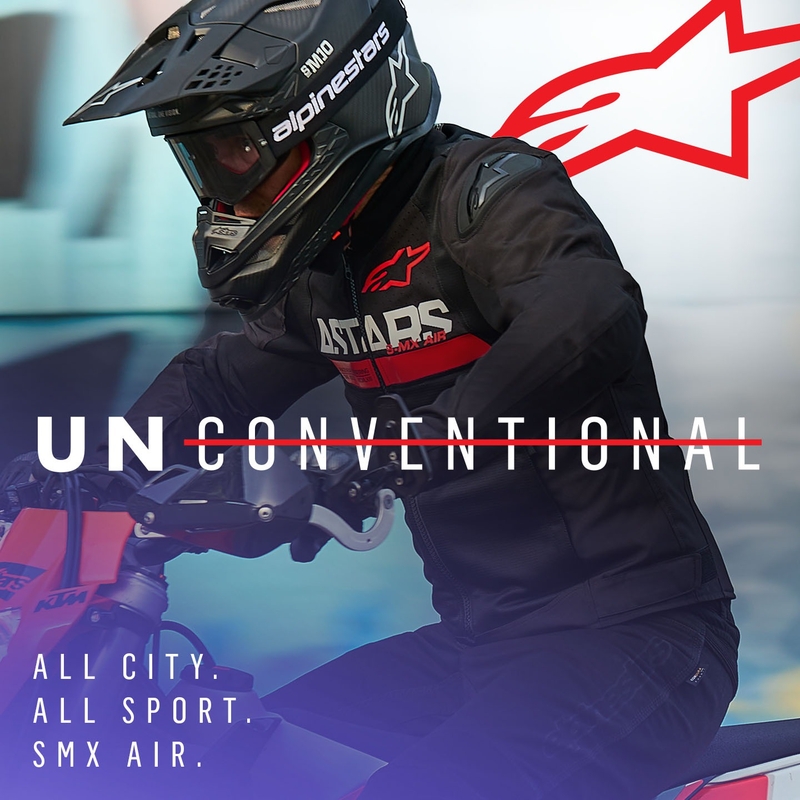 Alpinestars SMX Air Motorradjacke Schwarz-Fluorot