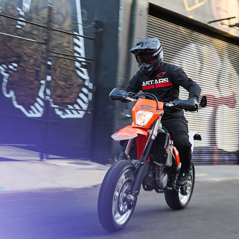 Alpinestars SMX Air Motorradjacke Schwarz-Fluorot
