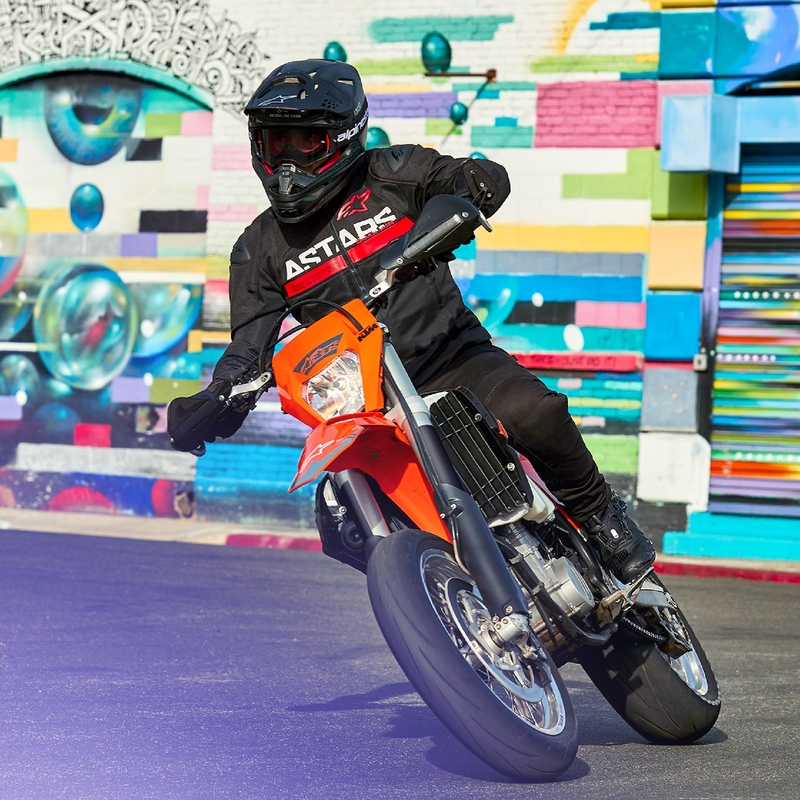 Alpinestars SMX Air Motorradjacke Schwarz-Fluorot