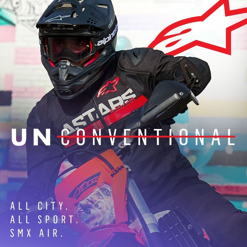 Alpinestars SMX Air Motorradjacke Schwarz-Fluorot