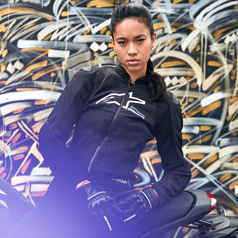 Alpinestars Stella SMX Air Damen-Motorradjacke schwarz