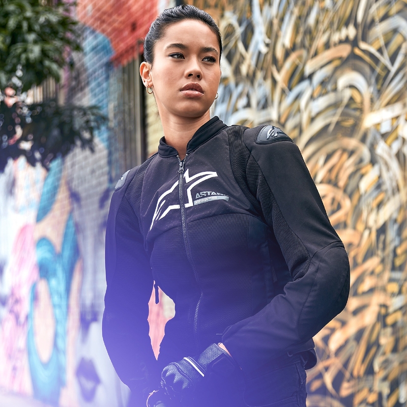 Alpinestars Stella SMX Air Damen-Motorradjacke schwarz