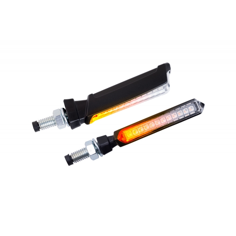 Sequentials turn signals PUIG THIN schwarz homologated