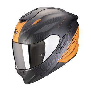 Integrierter Motorradhelm Scorpion EXO-1400 EVO II AIR LUMA mattschwarz-orange