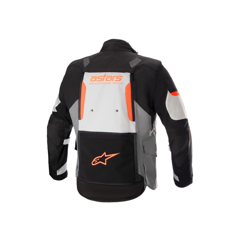 Alpinestars Halo Drystar Motorradjacke Hellgrau-Dunkelgrau-Schwarz-Fluorot