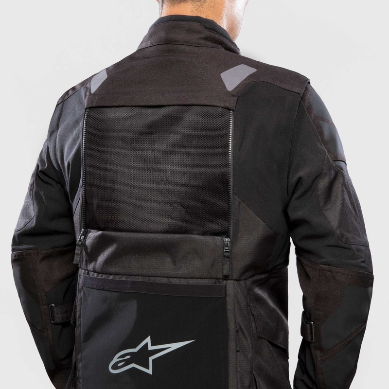 Alpinestars Halo Drystar Motorradjacke Hellgrau-Dunkelgrau-Schwarz-Fluorot