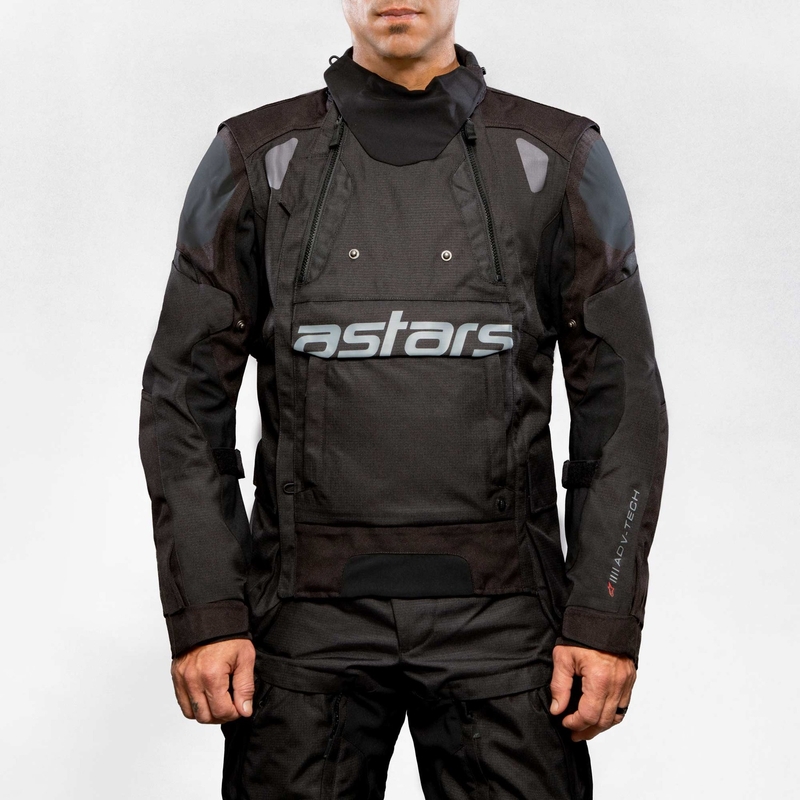 Alpinestars Halo Drystar Motorradjacke Khaki-Beige-Fluo Gelb