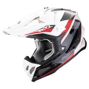 Scorpion VX-22 Air BETA Motocross-Helm schwarz-weiß-sand
