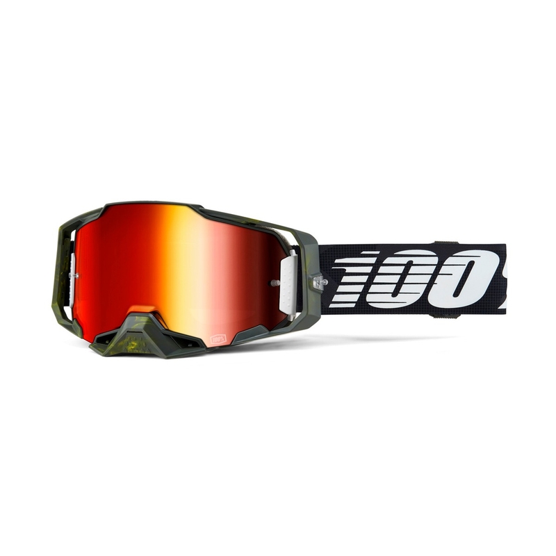 Motocross-Brille 100 % - USA ARMEGA Soledad rotes Plexiglas