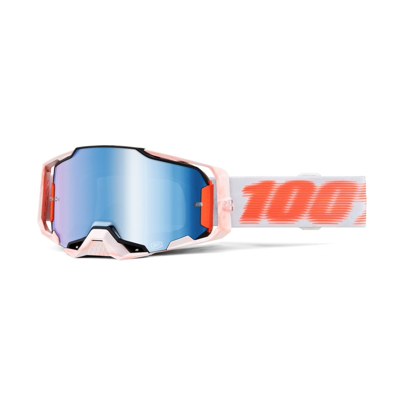Motocross-Brille 100 % – USA ARMEGA Rohrförmiges blaues Plexiglas
