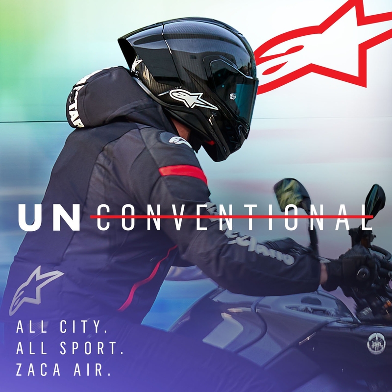 Alpinestars Zaca Air Waterproof Motorradjacke schwarz-weiß-fluoreszierend rot